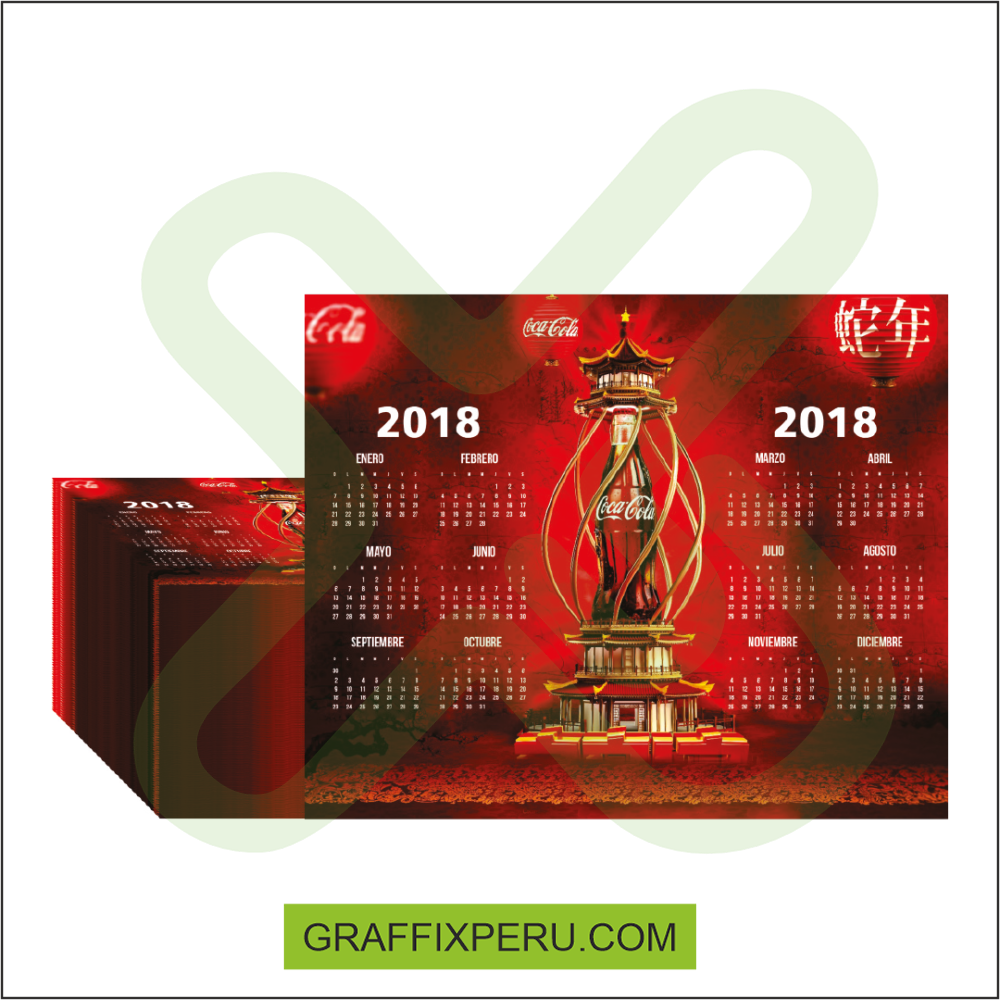 CALENDARIO DE PARED A3  40x30 personalizado 2025 con logo